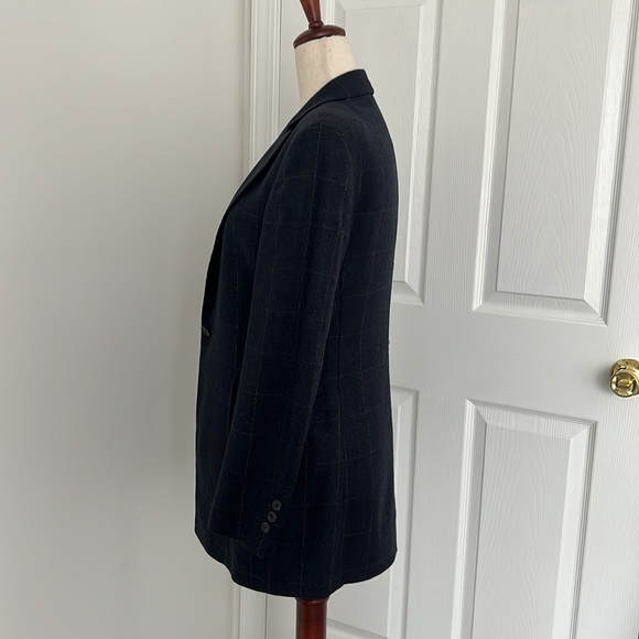 Nino Danielle Loro Piano 100% Cashmere navy blue blazer Italy Sz M - Picture 4 of 12